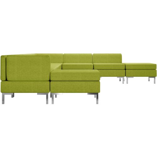 9-dijelni set sofa od tkanine zeleni slika 12