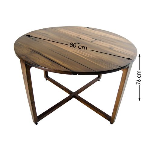 Ubatuba Small Walnut Dining Table slika 5