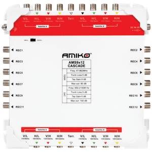 Amiko Multiswitch 9/12 sa dodatnim napajanjem, kaskadni - AMS9X12