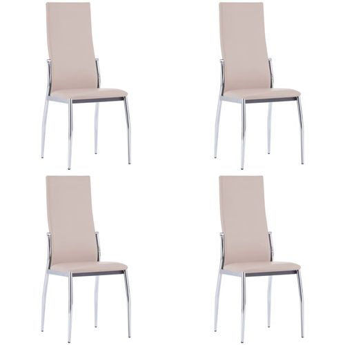 Blagovaonske stolice od umjetne kože 4 kom boja cappuccina slika 9