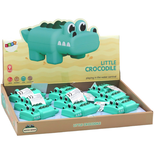 Krokodil igračka za kupanje na navijanje - Zelena boja slika 3