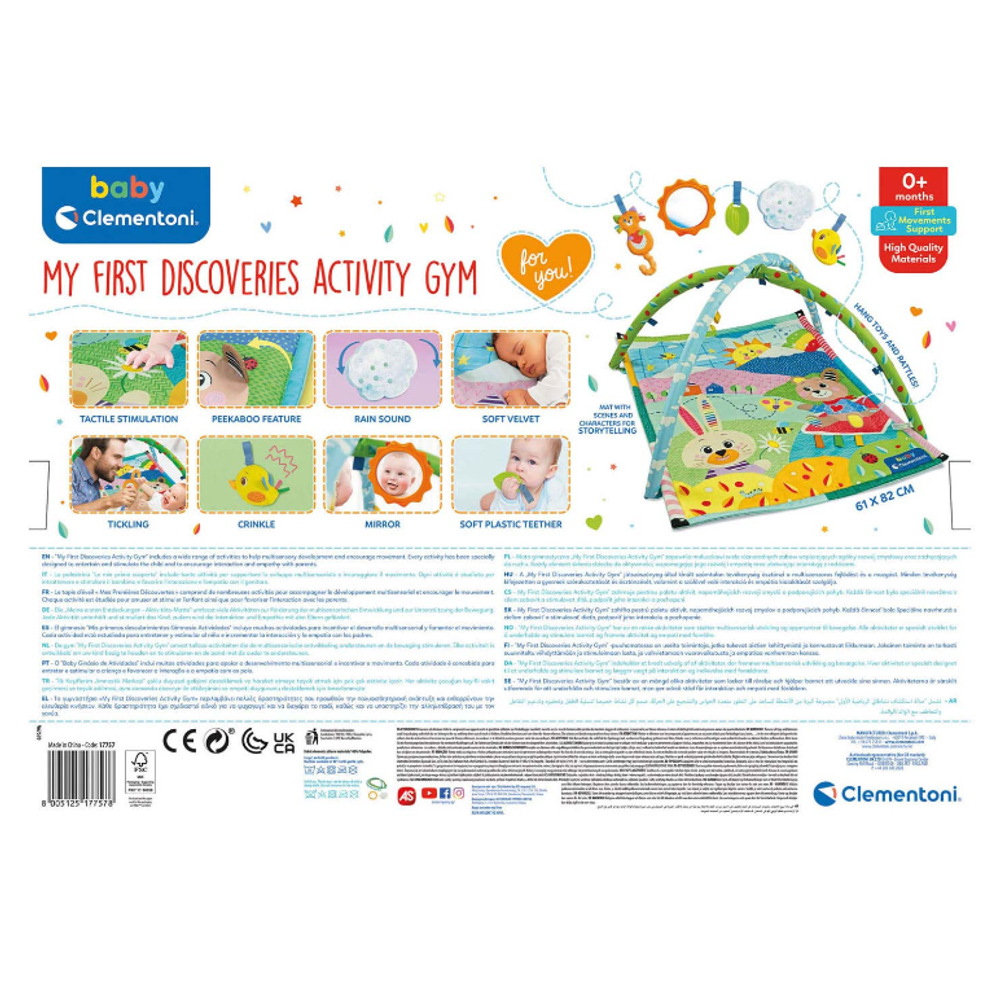 Clementoni CL17757 Podloga za igru My Firts Discoveries Activity Gym slika 6