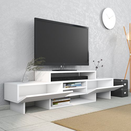 Özde TV Stand - White White TV Stand slika 2