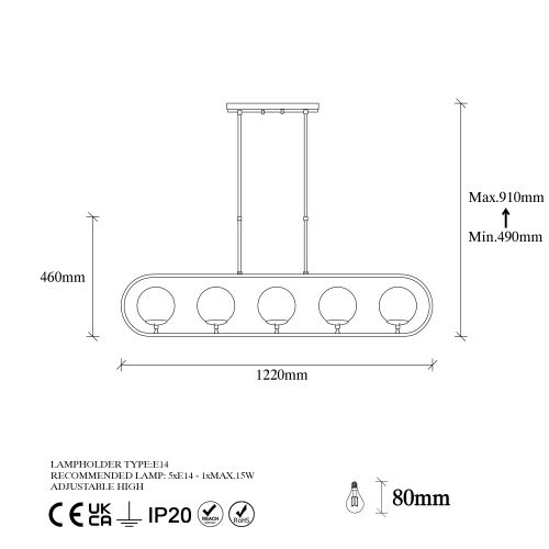 Opviq Luster, 942FLG1139 slika 7