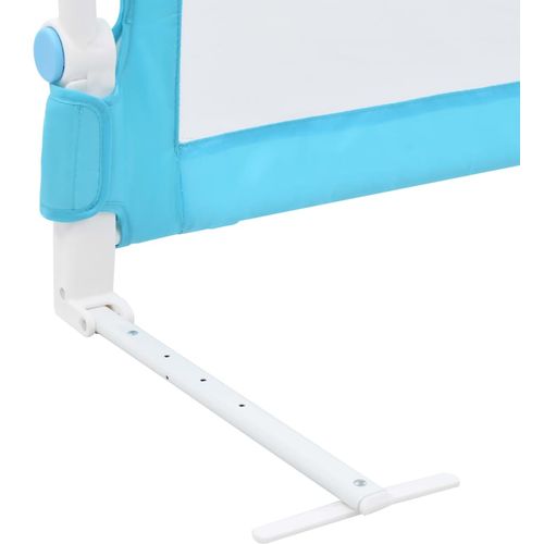 Sigurnosna ogradica za dječji krevet plava 120x42 cm poliester slika 6
