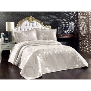 Beste - Cream Cream Double Bedspread Set