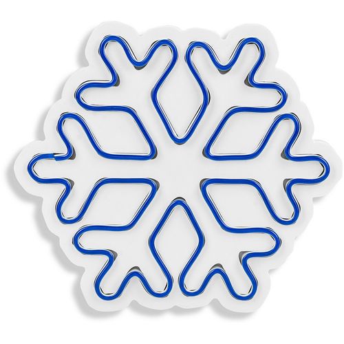 Wallity Ukrasna plastična LED rasvjeta, Snowflake - Blue slika 6