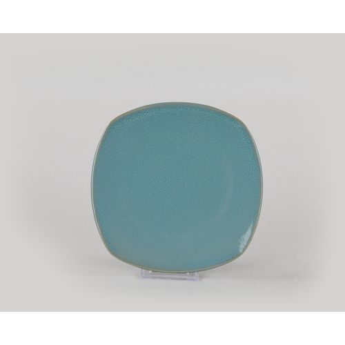 Hermia Concept Desertni tanjuri set (6 komada), Blue Granite Corner Cake Plate 22 Cm 6 Pieces slika 4