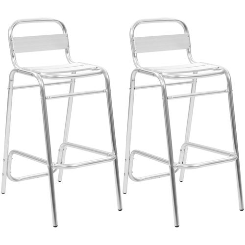 Složivi barski stolci 2 kom aluminijski slika 26