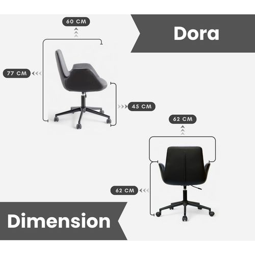 Dora - Black, Anthracite Black
Anthracite Office Chair slika 6