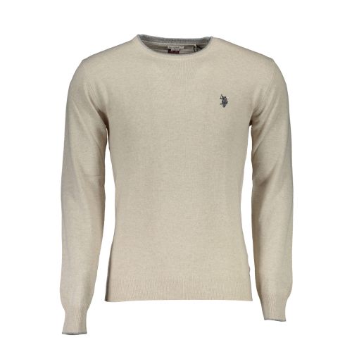 US POLO BEIGE MEN'S SWEATER slika 1