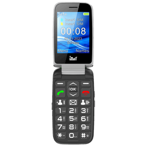 MeanIT Telefon mobilni, 2.8" ekran, Dual SIM, SOS tipka - SENIOR FLIP MAX Black