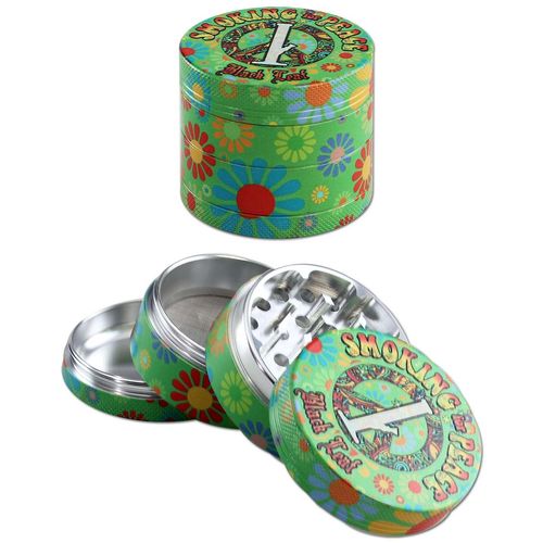 Black Leaf 'Peace' aluminijski grinder / 4 dijela / 54mm slika 1