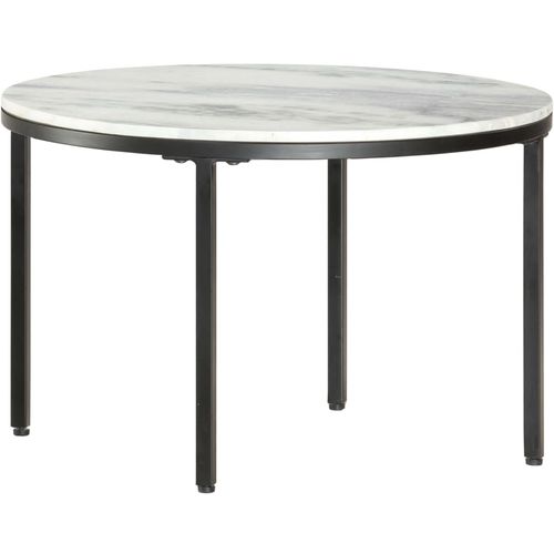 Stolić za kavu bijelo-crni Ø 65 cm od pravog punog mramora slika 27