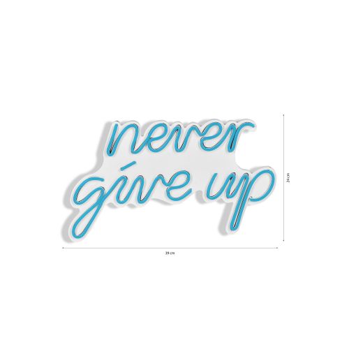 Dekorativna LED svetla 'Never Give Up' - Plava slika 9