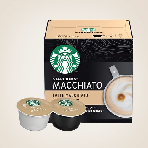 STARBUCKS Latte Macchiato by NESCAFÉ® Dolce Gusto®, kapsule za kavu, (12 kapsula / 6 napitaka), kutija, 129 g slika 4