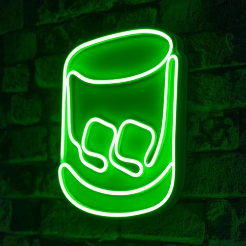 Wallity Ukrasna plastična LED rasvjeta, Whiskey Old Fashioned - Green slika 8
