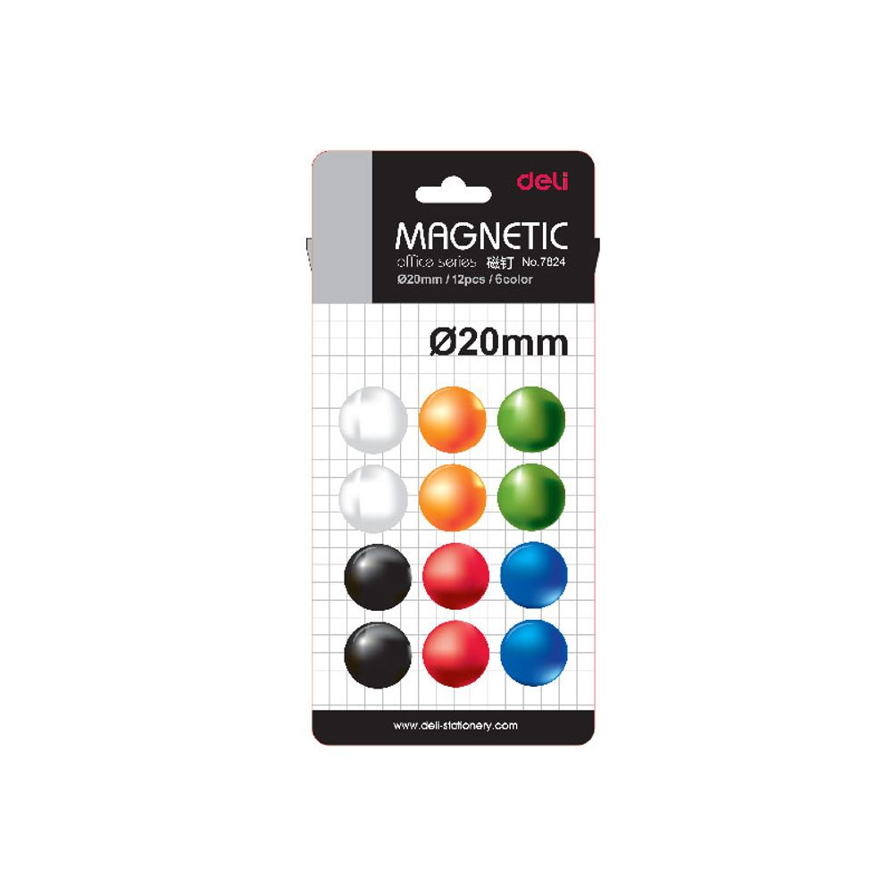 MAGNETI DELI ZA TABLU f20mm E7824 slika 1