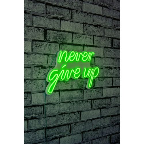 Wallity Never Give Up - Zelena dekorativna plastična LED rasveta slika 1