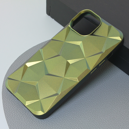 Maska Shiny Diamond za iPhone 14 6.1 maslinasto zelena slika 1