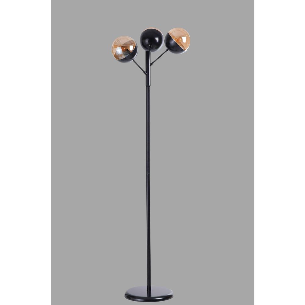 Opviq Podna lampa 296, med, crna slika 3