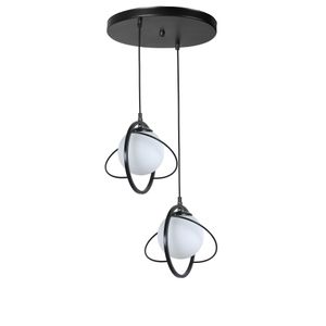 Nepal 2 Li Tepsili Siyah Beyaz Camlı Sarkıt Black
White Chandelier