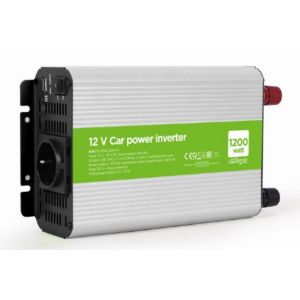 EG-PWC1200-01 Gembird 12V Auto inverter DC/AC 1200W+USB port