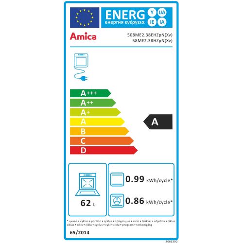 Amica kombinirani štednjak 58ME2.38HZpN(Xv) inox (55819) slika 12