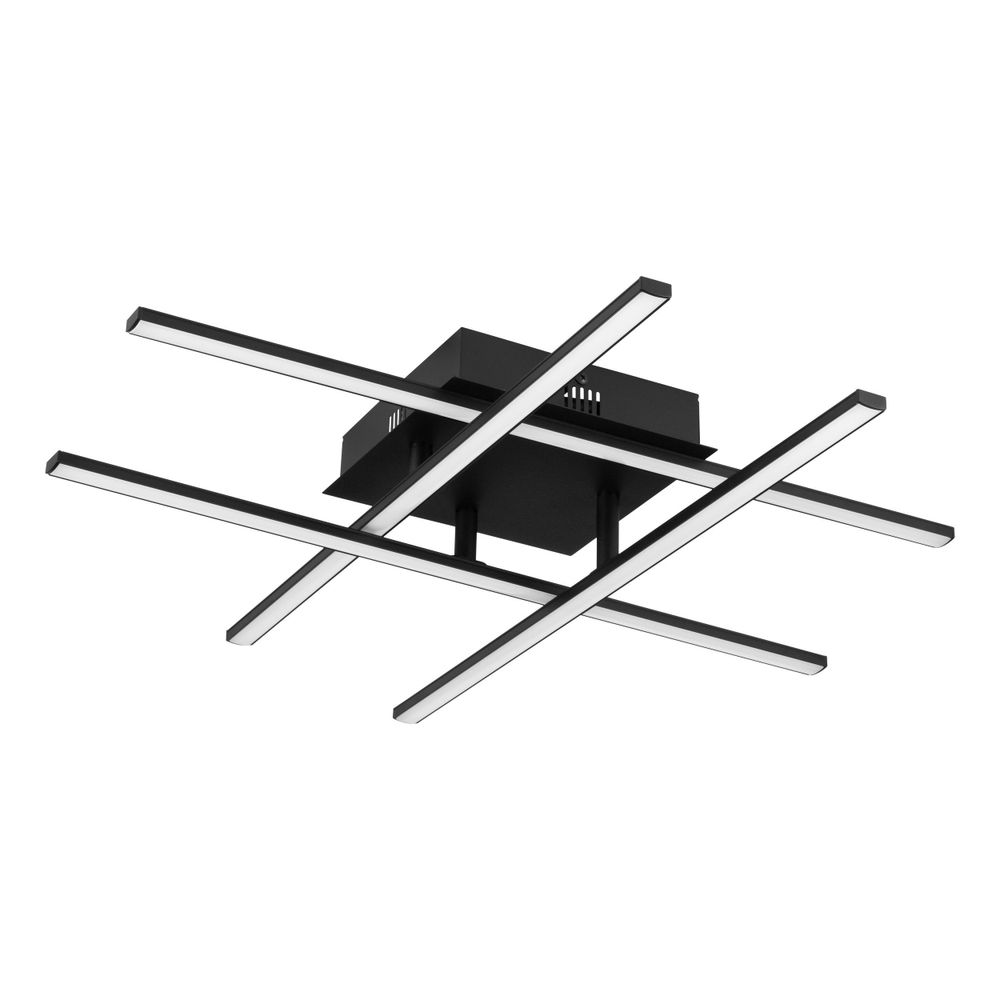Eglo Lasana 3 Stropna/Zidna LED Lampa, 21W, Promjer 500mm, Aluminij/Crno-Bijela slika 1