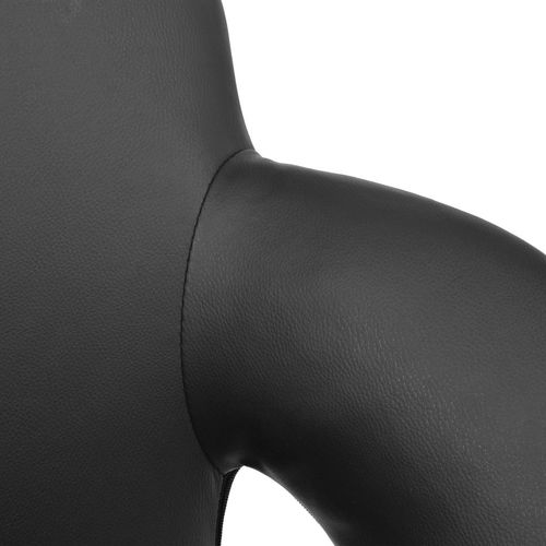 Barski stolac od umjetne kože crni slika 12
