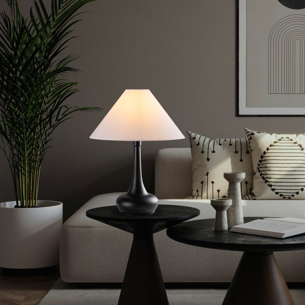Luna - Bijela i Crna Stolna Lampa 15254 slika 3