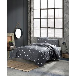 Üçgen - Grey Grey
White Double Bedspread Set
