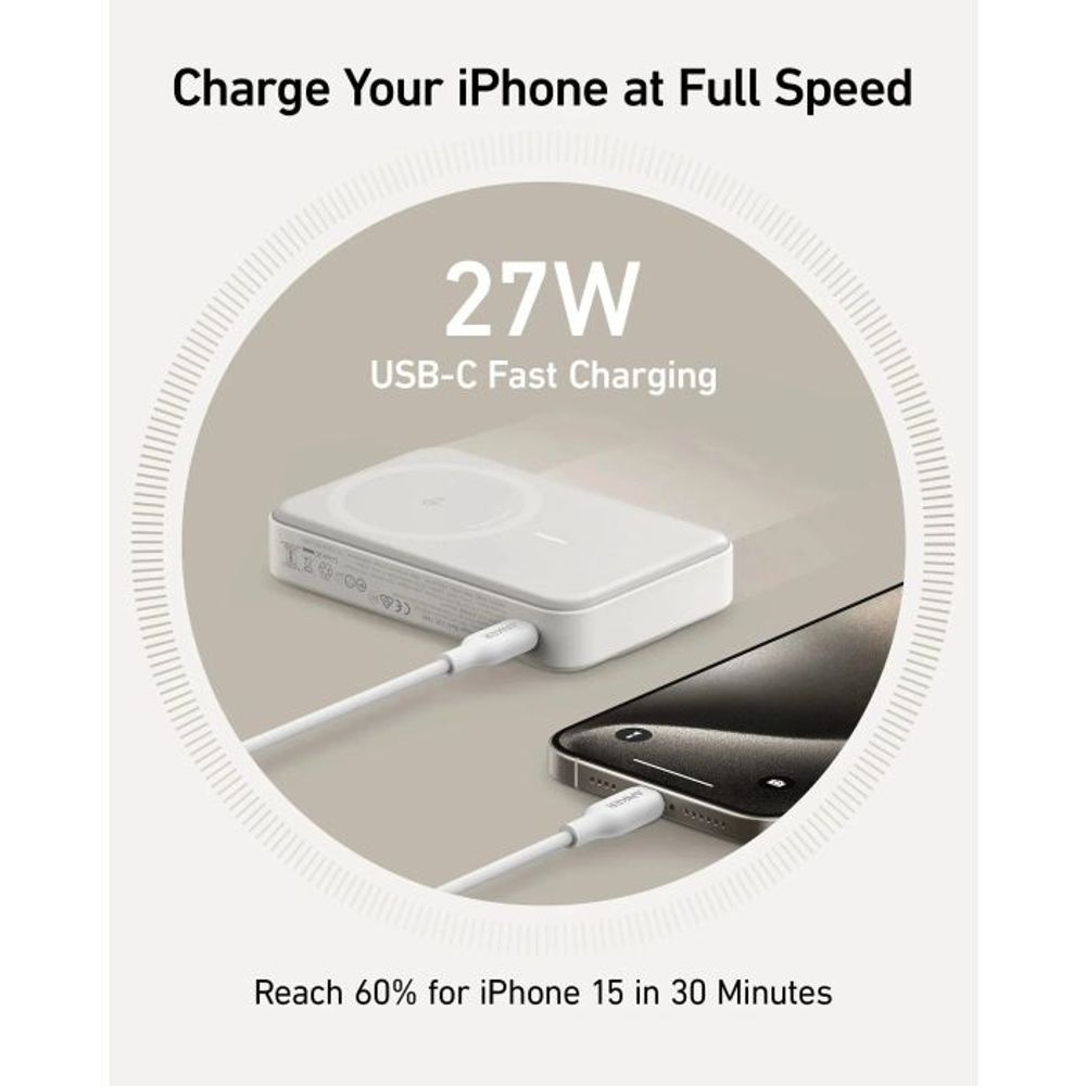 Anker MagGo 633 10k power bank bijela slika 2