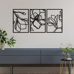Decorative metal wall accessory Adda, colour: black