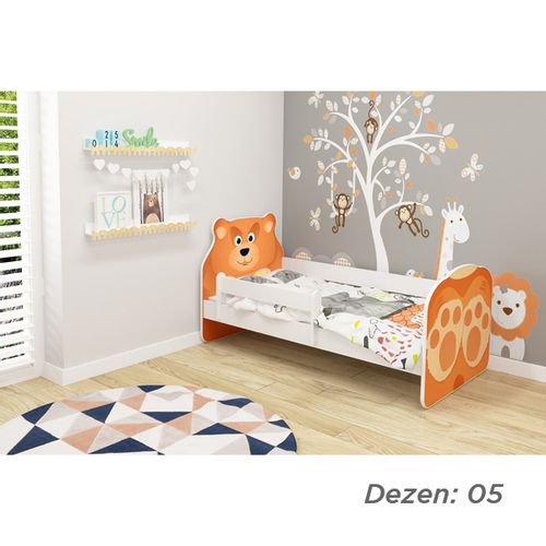 Deciji krevet ACMA VII ANIMALS 140x70 dusek 7 cm5 slika 1