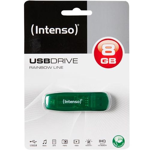 (Intenso) USB Flash drive 8GB Hi-Speed USB 2.0, Rainbow Line, ZELENI - USB2.0-8GB/Rainbow slika 5