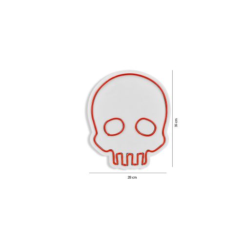 Wallity Ukrasna plastična LED rasvjeta, Skull - Red slika 18