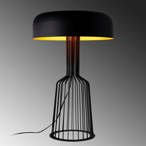 Opviq Stolna lampa STYLE, metalna crno- zlatna promjer 36 cm, visina 57 cm, duljina kabla 200 cm, 2 x E27 40 W, Fellini - MR-123 slika 4