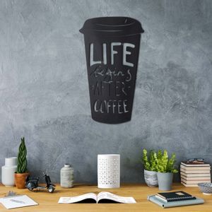 Wallity Metalna zidna dekoracija, Coffee Cup