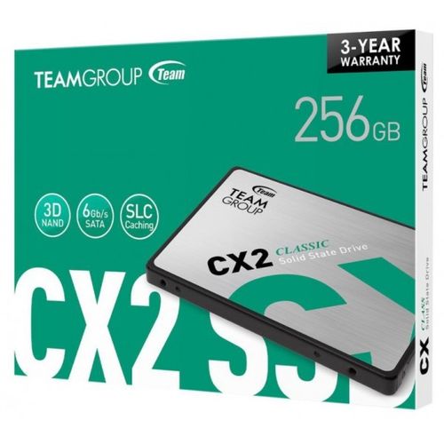 TeamGroup 2.5 256GB SSD SATA3 CX2 7mm 520/430 MB/s T253X6256G0C101 slika 4