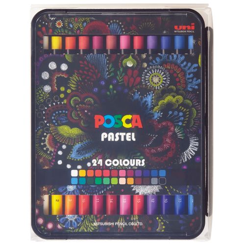 POSCA uni pastele uni kpa-100 24c (1.0-6.8) u luksuznoj kutiji slika 2