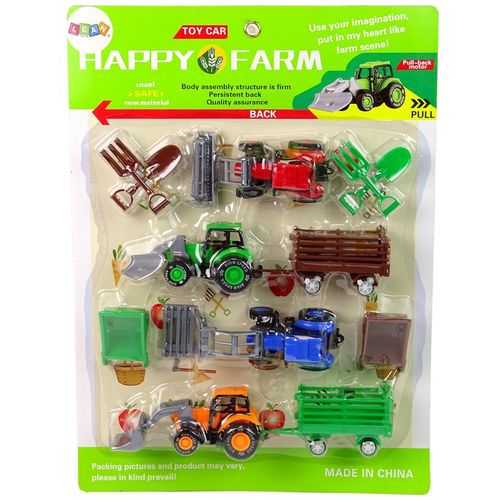 Igračka set poljoprivrednih strojeva, 4 kom., s dodacima slika 2