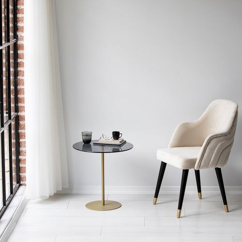Woody Fashion Bočni stol, Chill-Out - Gold, Dark Grey slika 1