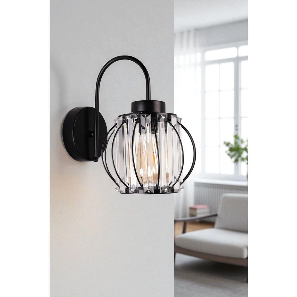 Opviq Zidna lampa 786, crna slika 1