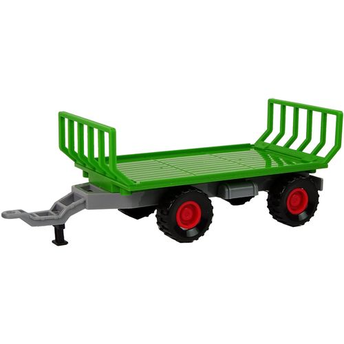 Traktor s 2u1 prikolicom zeleni slika 3