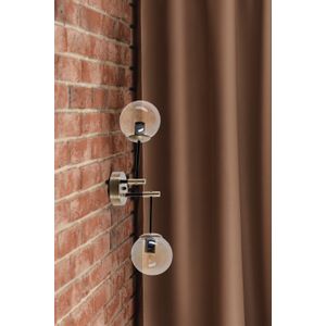 Dolunay 2 Li Eskitme Bal Camlı Aplik Copper Wall Lamp