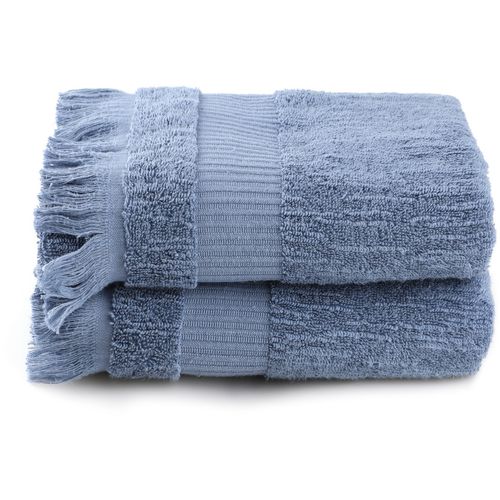 Zeus - Blue Blue Bath Towel Set (2 Pieces) slika 2