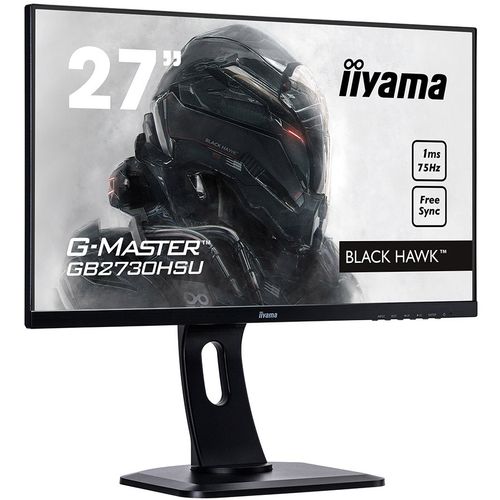 IIYAMA Monitor G-Master Black Hawk, 27" ETE Gaming, Ultra Slim, FreeSync, 1920x1080@75Hz, 300cd/m², VGA, DisplayPort, HDMI, 1ms, Speakers, USB-HUB (2x2.0), Black Tuner, Height adj. Stand slika 2