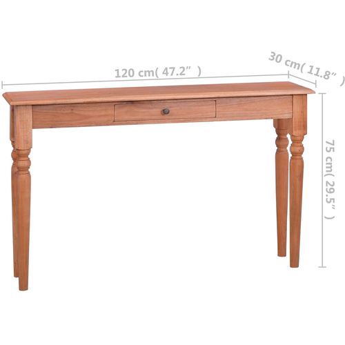 Konzolni stol 120 cm od masivnog drva mahagonija slika 16