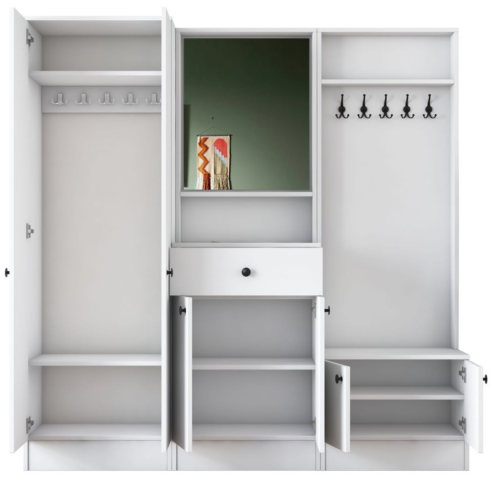 Hall Stand M3 - 1559, Bijela Boja slika 10